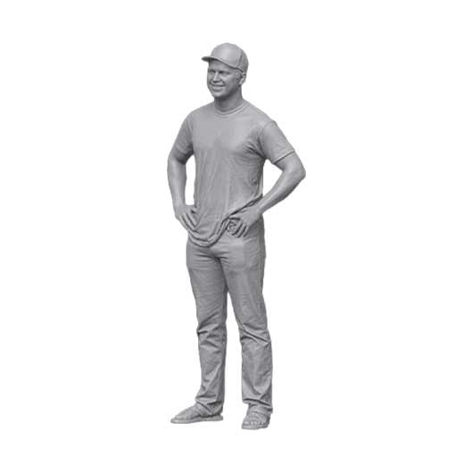 OO Scale Ready to Paint Men - Pack 1 (4 pack)