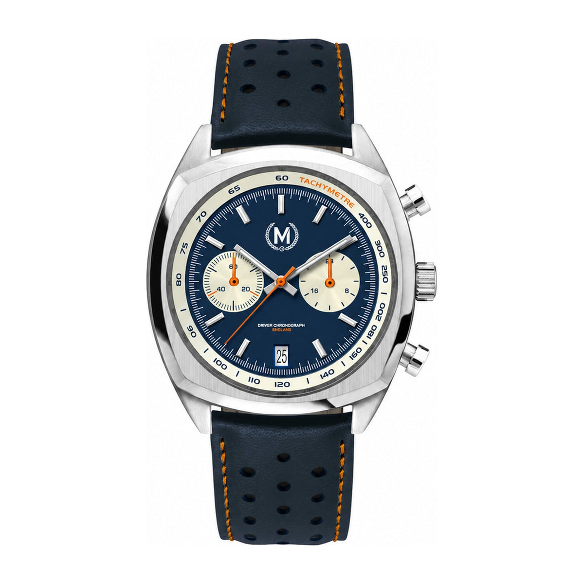 Driver Chronograph MKII Quartz, Blue Reverse Panda (PRE-ORDER NOW)