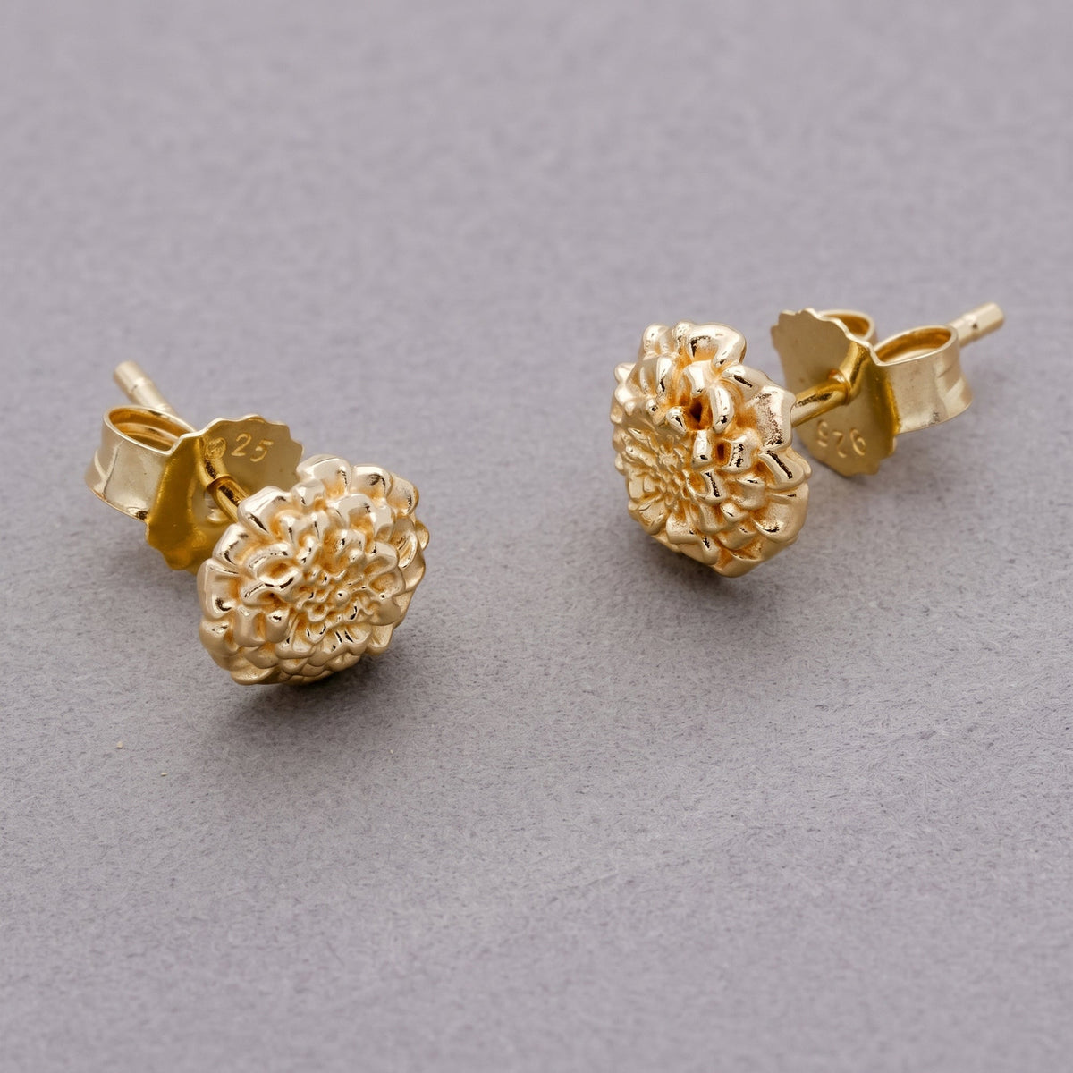 Marigold Gold Vermeil Silver Studs
