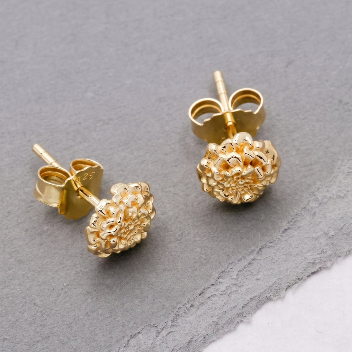 Marigold Gold Vermeil Silver Studs