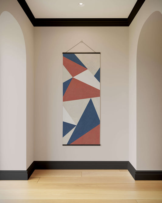Modern Geometric Triangle Tapestry