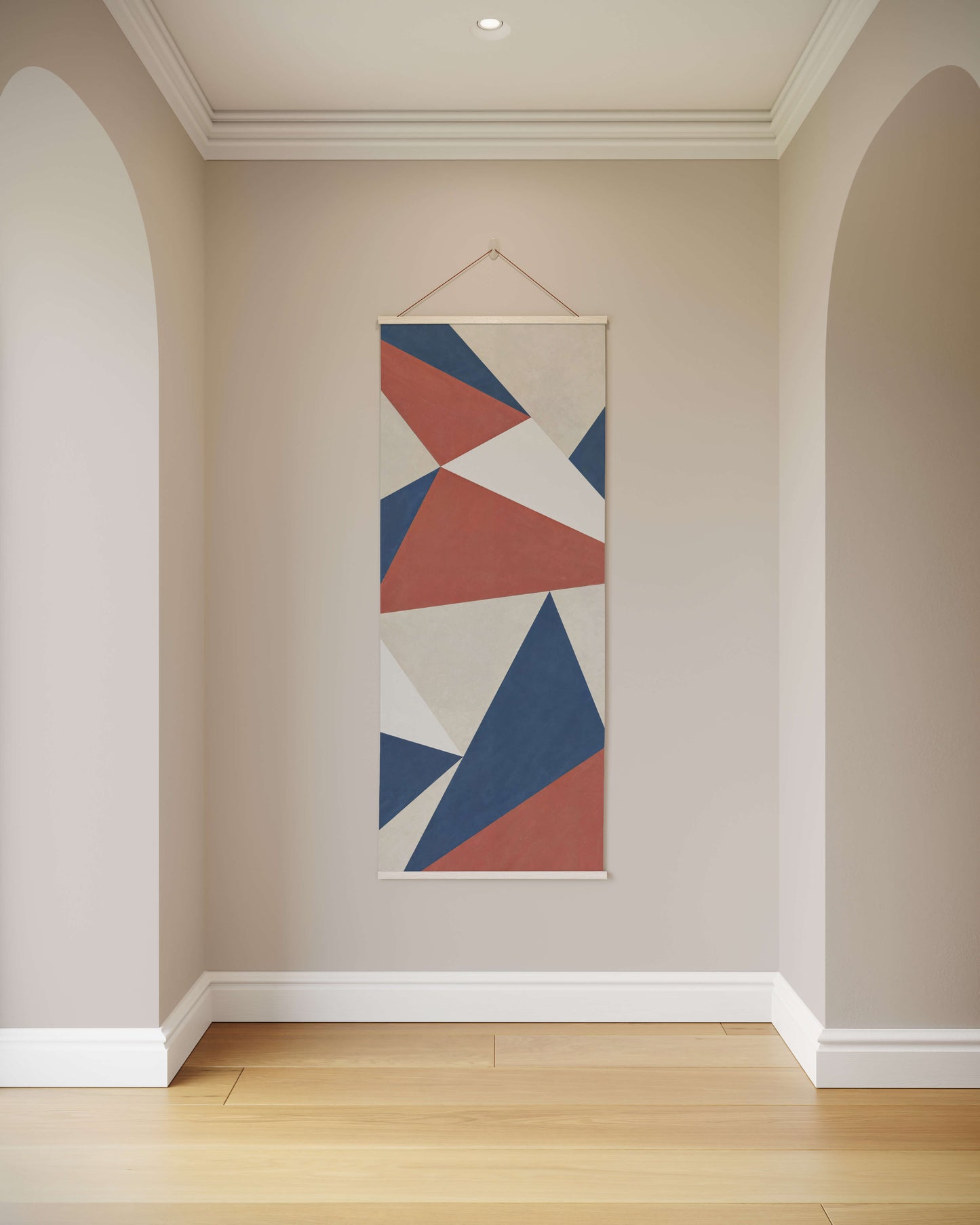 Modern Geometric Triangle Tapestry