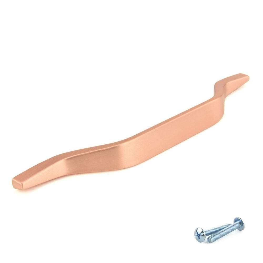 M4TEC Mossdale Z8 Matt Copper Cupboard Door Handle – 320mm Hole Centres