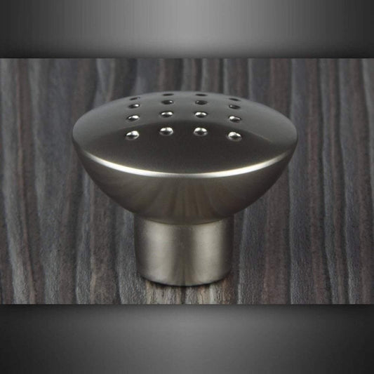 M4TEC Durness C9 Matt Nickel Cabinet Knob – 33mm Dimple-Pattern Cupboard & Drawer Handle