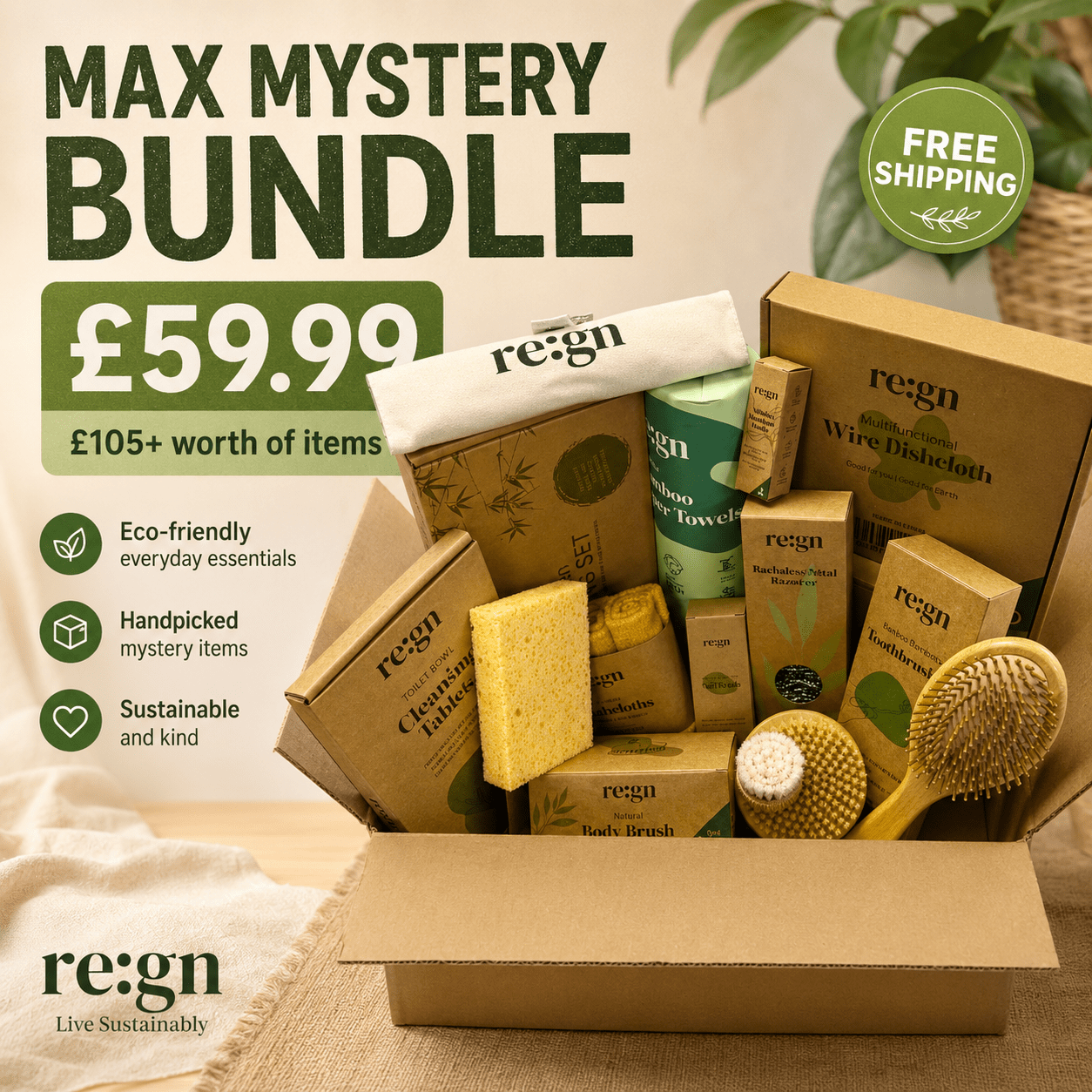 Max Value Mystery Eco Bundle – £105+ Value for Just £59.99