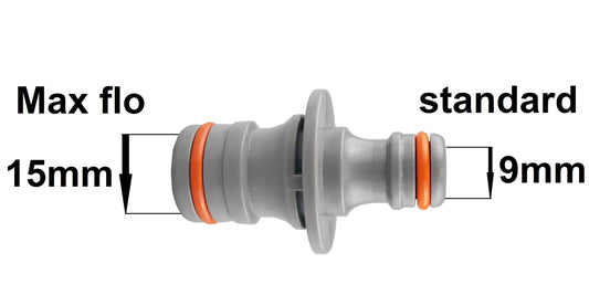 Three Way Max Flo to Standard Snap On, Black/Orange