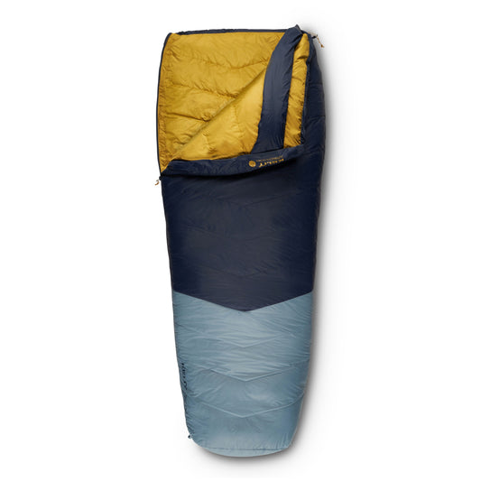 Kelty Supernova 20°F (-7°C) 550-Fill Down Sleeping Bag - Regular, Right-Hand Zip - Pageant Blue/Windward Blue/Olive Oil
