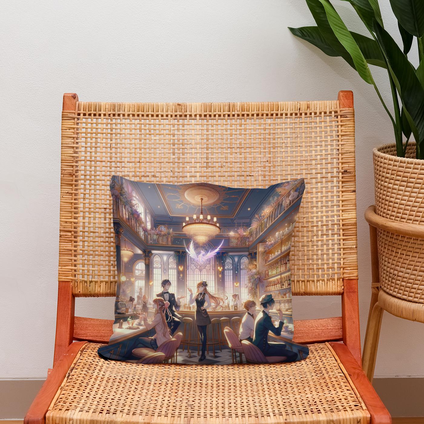 Enchanted Urban Elegance Cotton Cushion