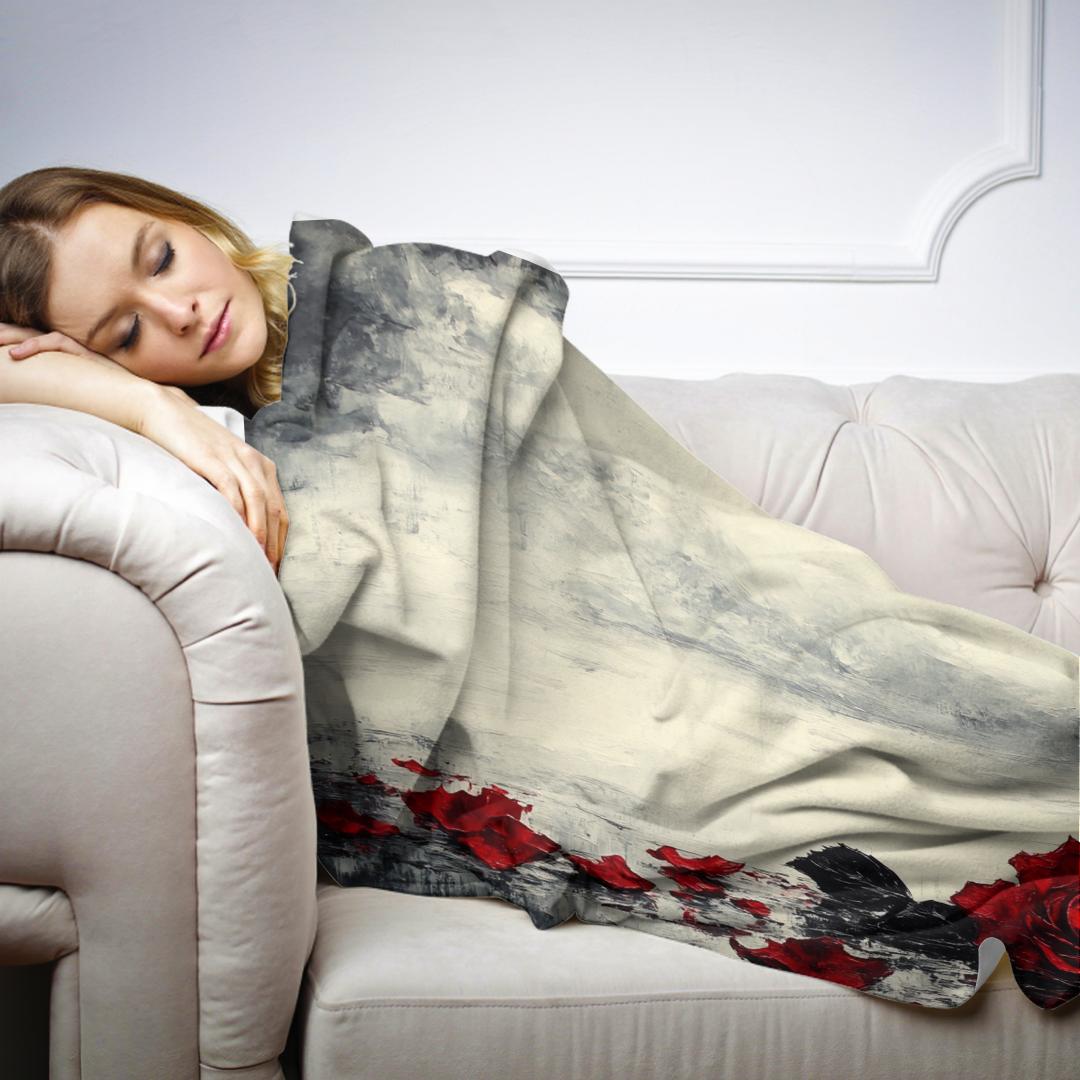 Broken Rose Reflection Blanket