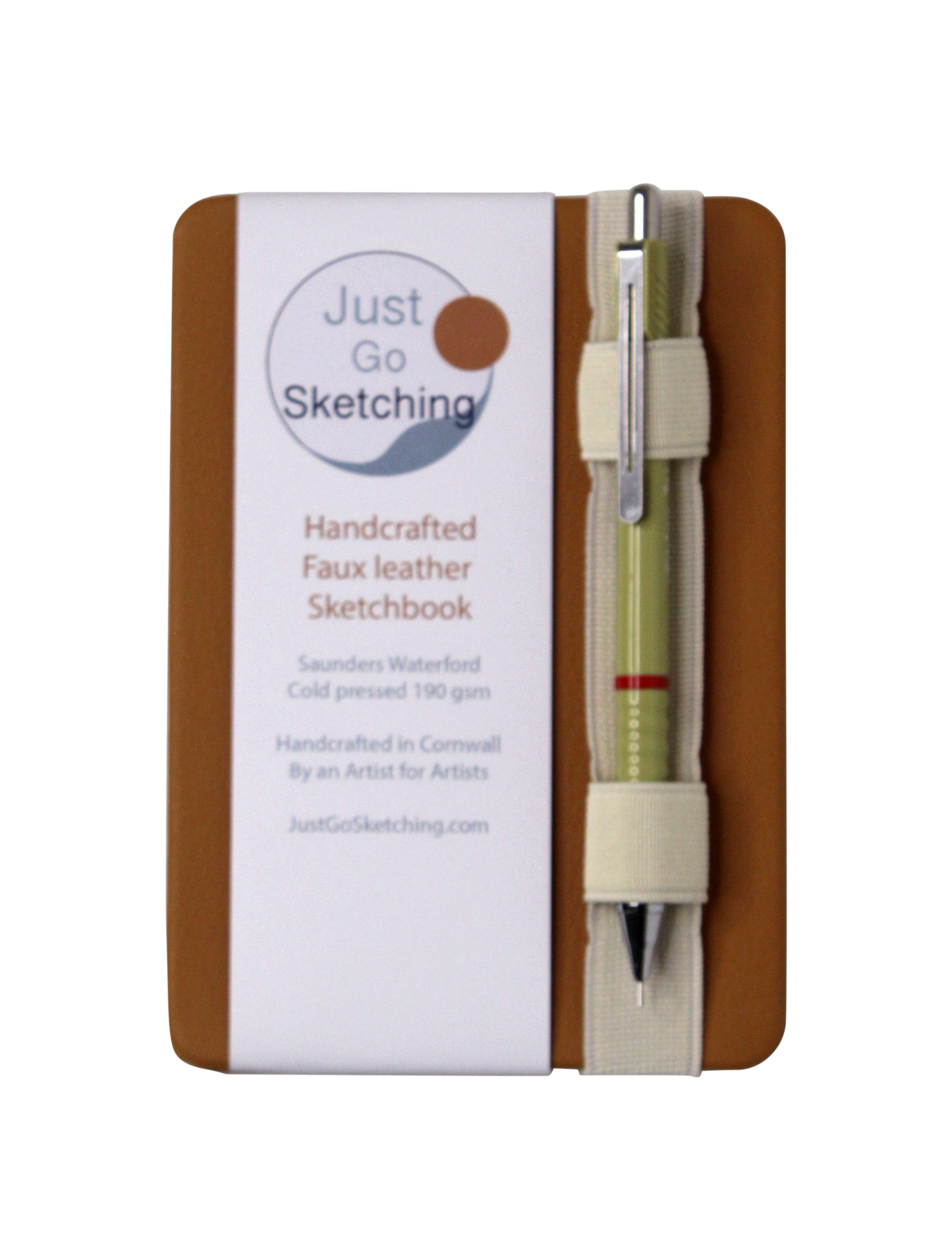 *Concertina Watercolour Sketchbook – A6 Faux Leather Hardback + 300gsm Saunders Waterford Paper