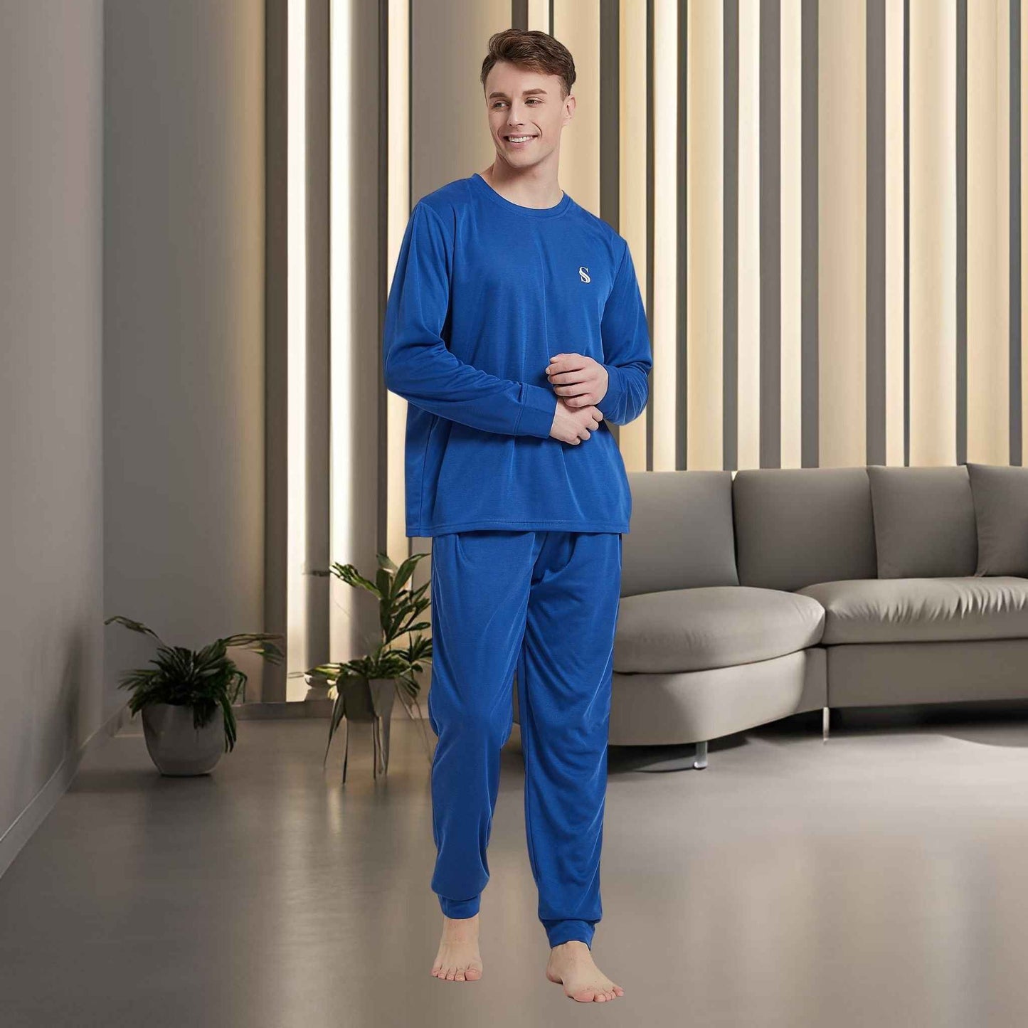 Men's Premium Brushed Fabric Loungewear Set – Elevate Your Comfort