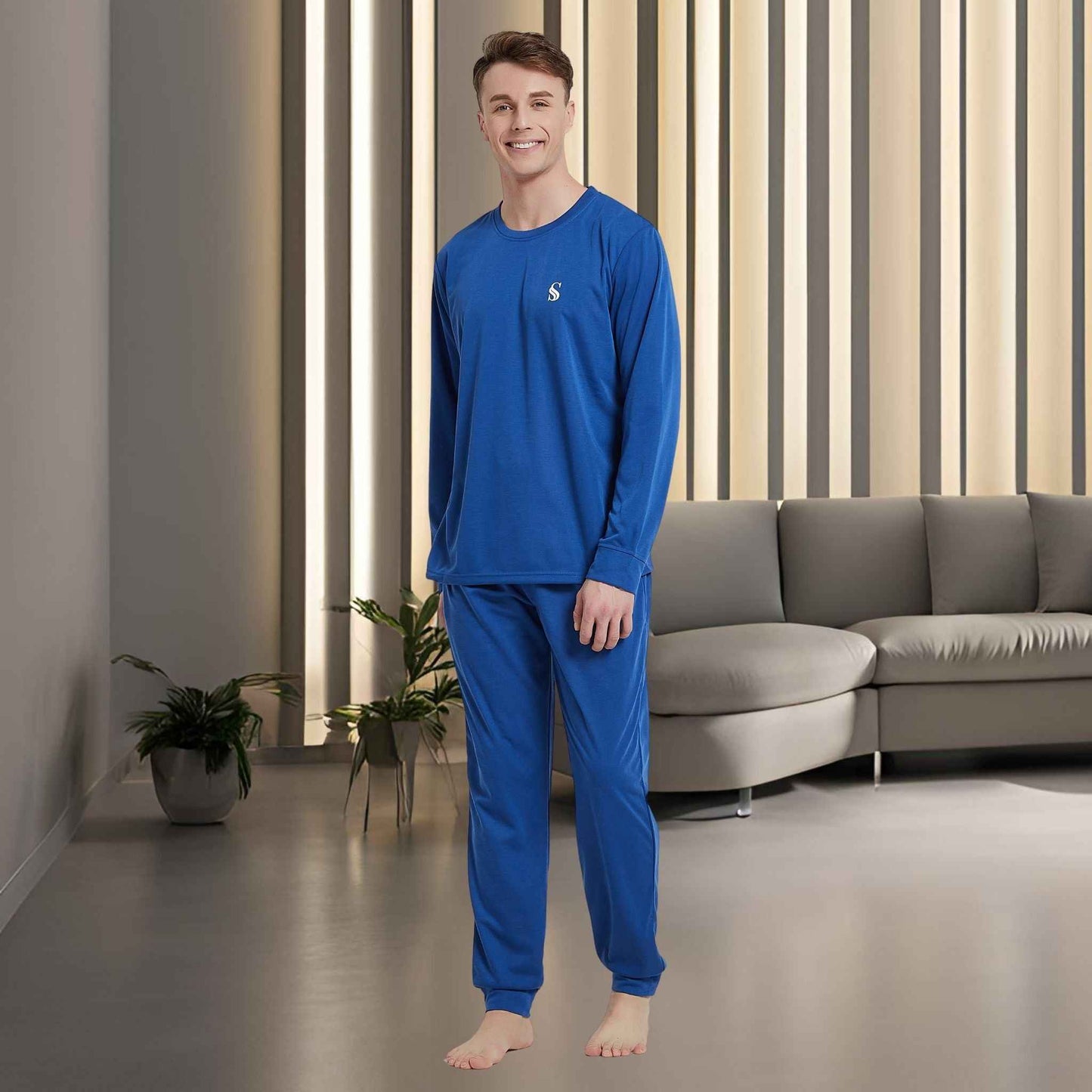 Men's Premium Brushed Fabric Loungewear Set – Elevate Your Comfort