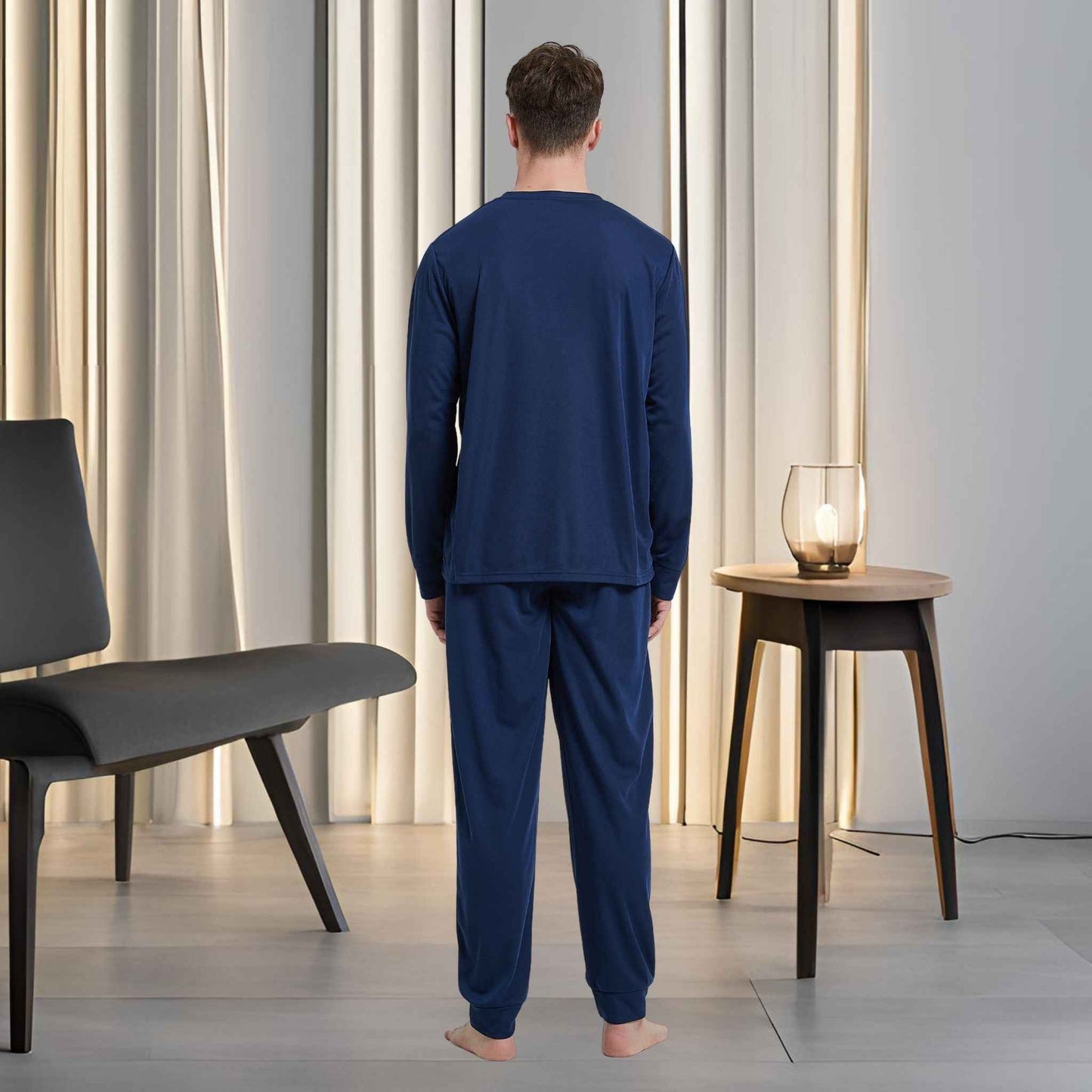 High-Quality Men's Pyjama Set in Soft Brushed Fabric