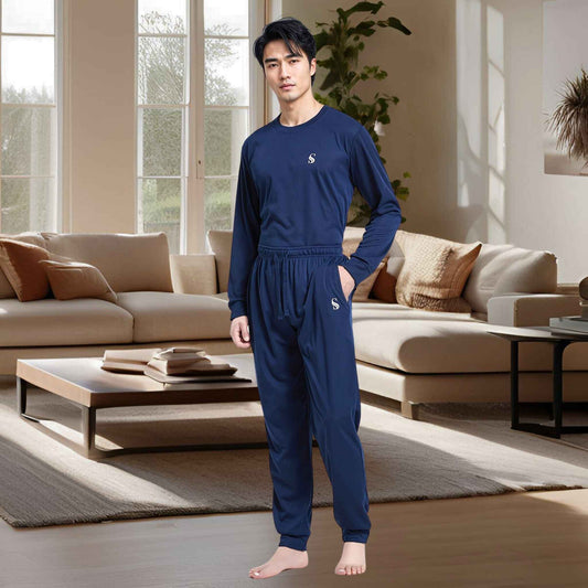 High-Quality Men's Pyjama Set in Soft Brushed Fabric