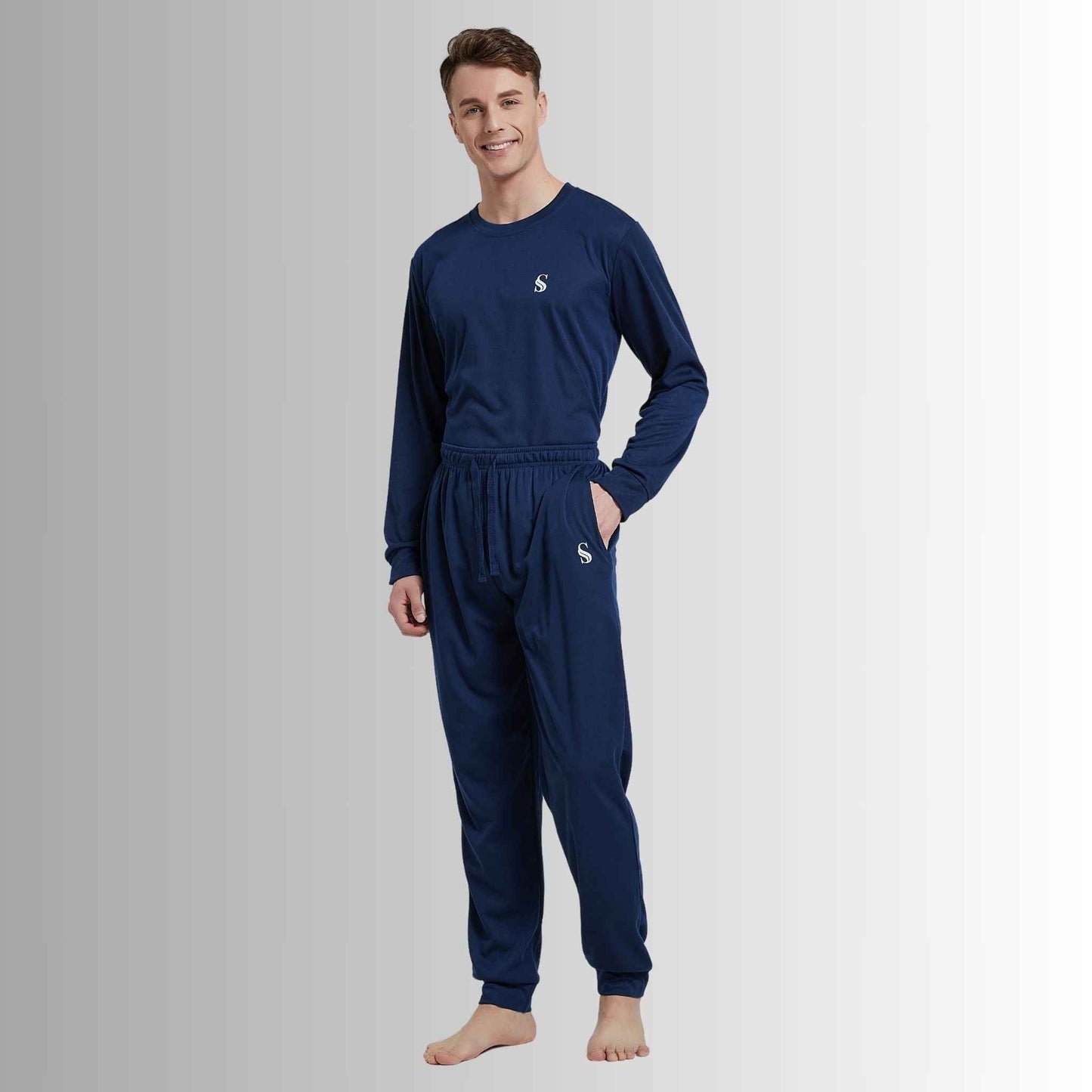 High-Quality Men's Pyjama Set in Soft Brushed Fabric