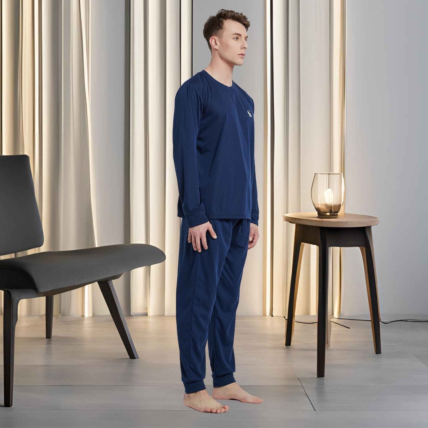High-Quality Men's Pyjama Set in Soft Brushed Fabric