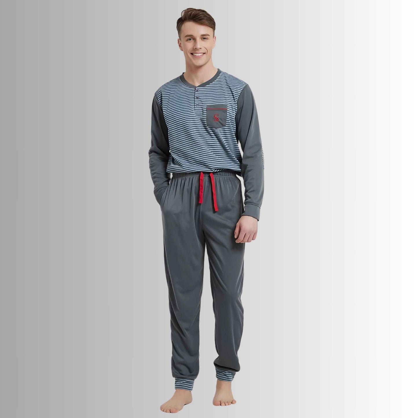Ultimate Comfort Men's Brushed Pyjama Sets for Cozy Nights