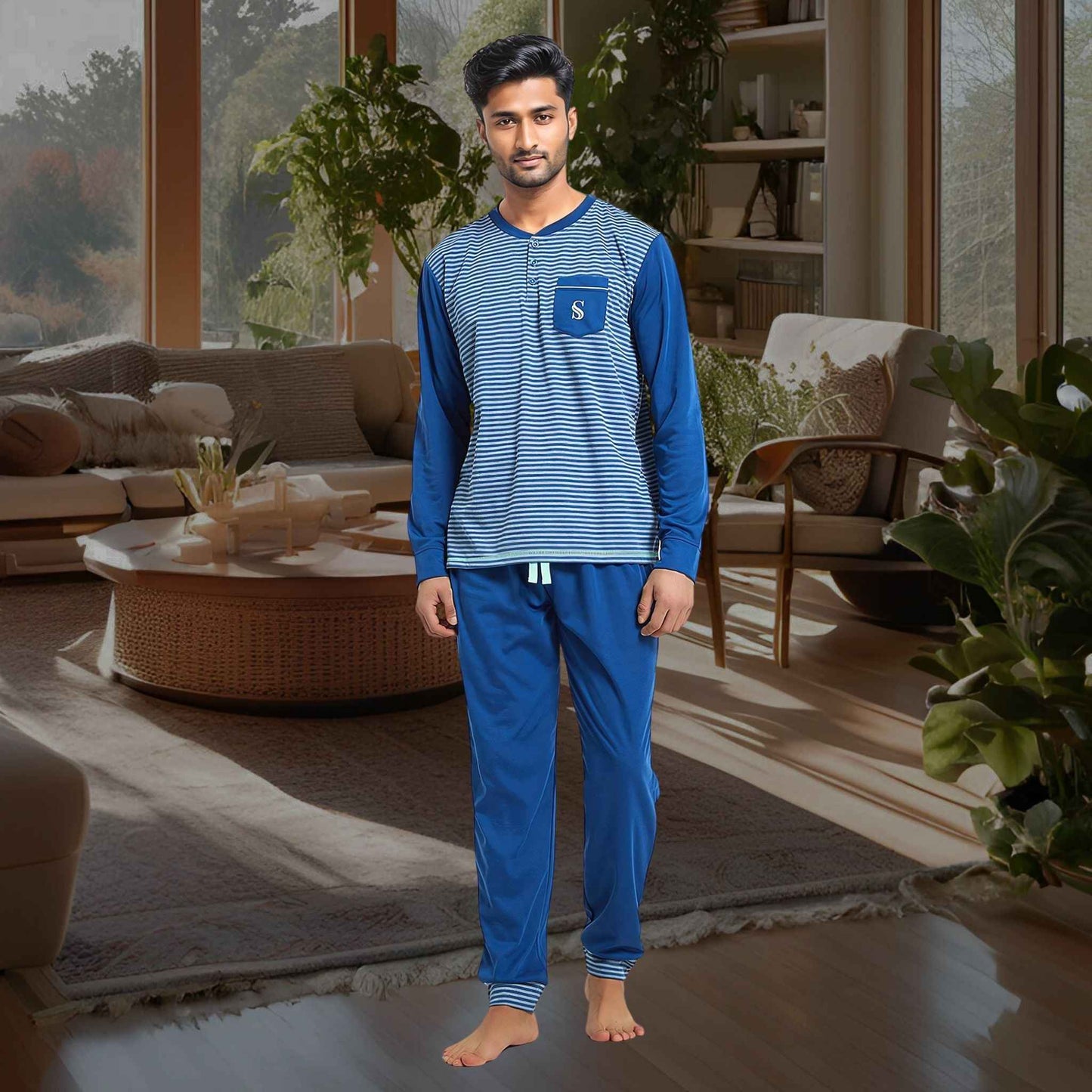 Ultimate Comfort Men's Brushed Pyjama Sets for Cozy Nights