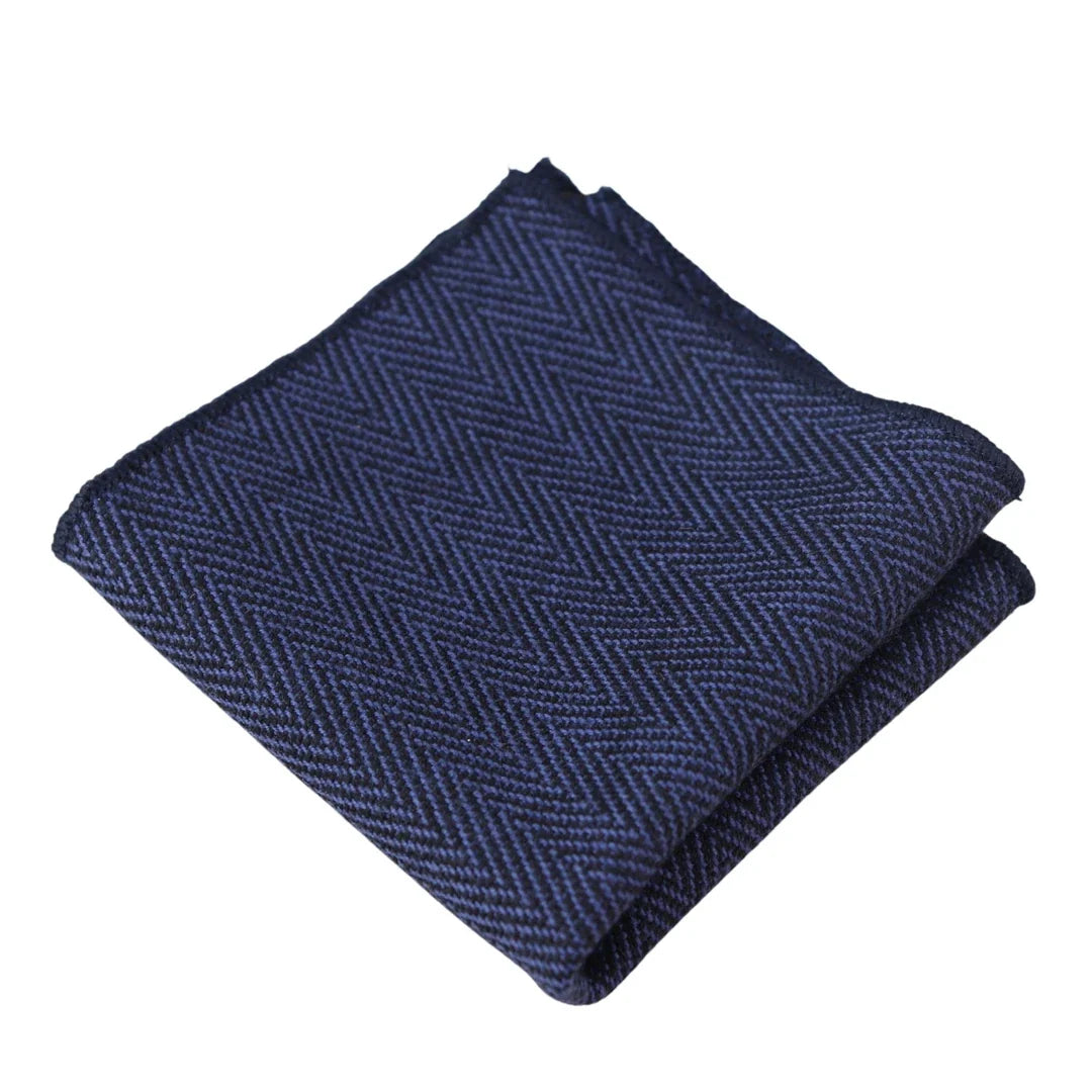 Men's Tweed Herringbone Tie & Pocket Square Set