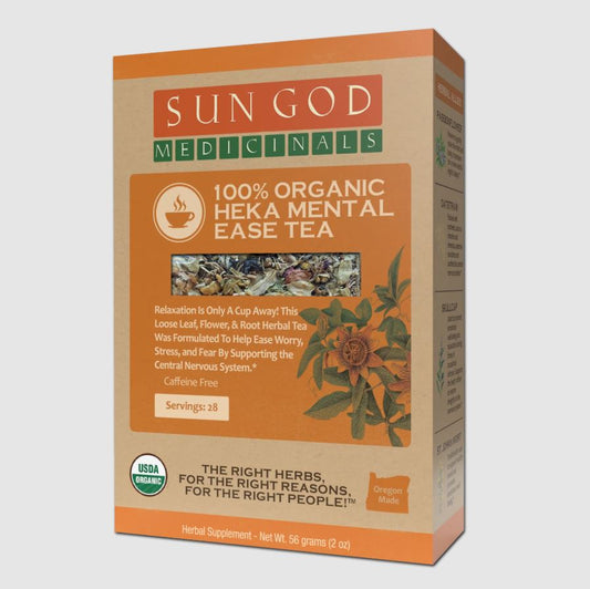 Organic MENTAL EASE Herbal Tea with 10 FREE Tea Bags