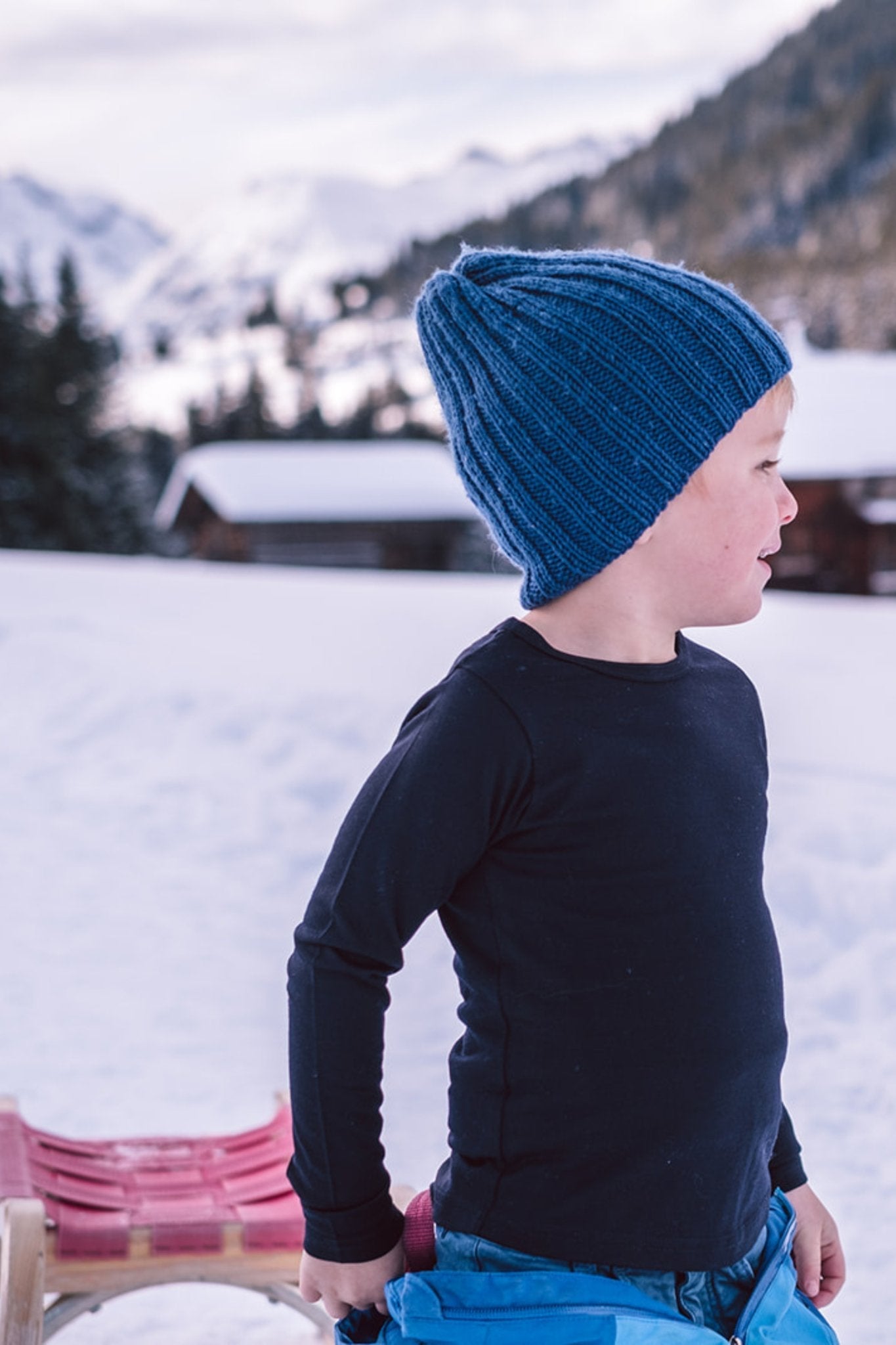 Merino Long Sleeve, French Navy