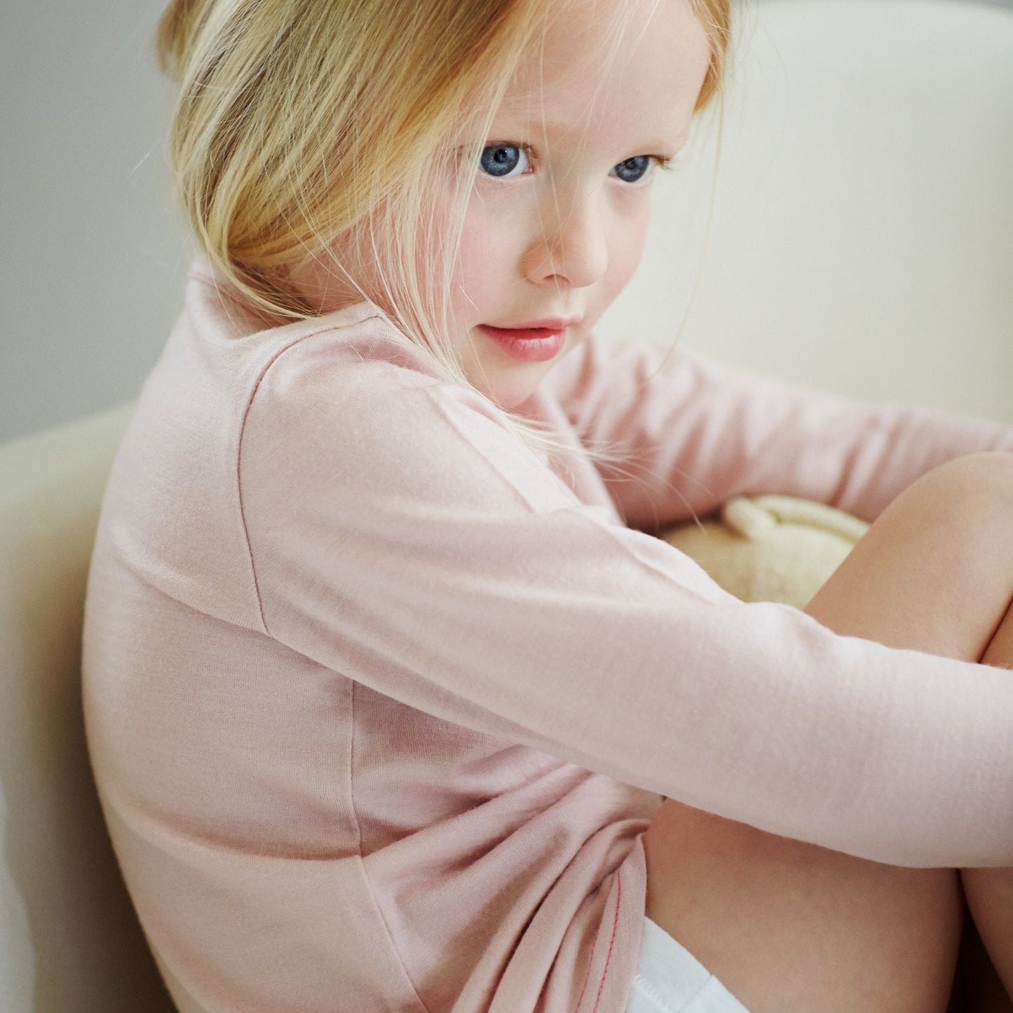 Merino Long Sleeve, Pink Peach Blossom