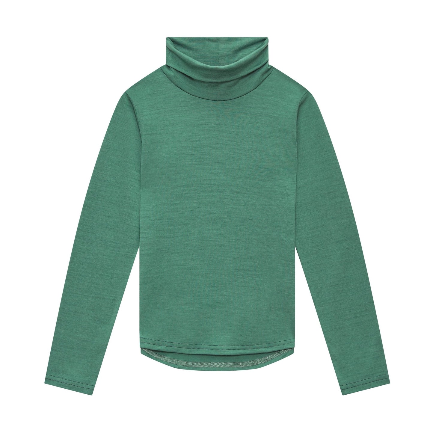 Merino Polo Neck, Emerald Green