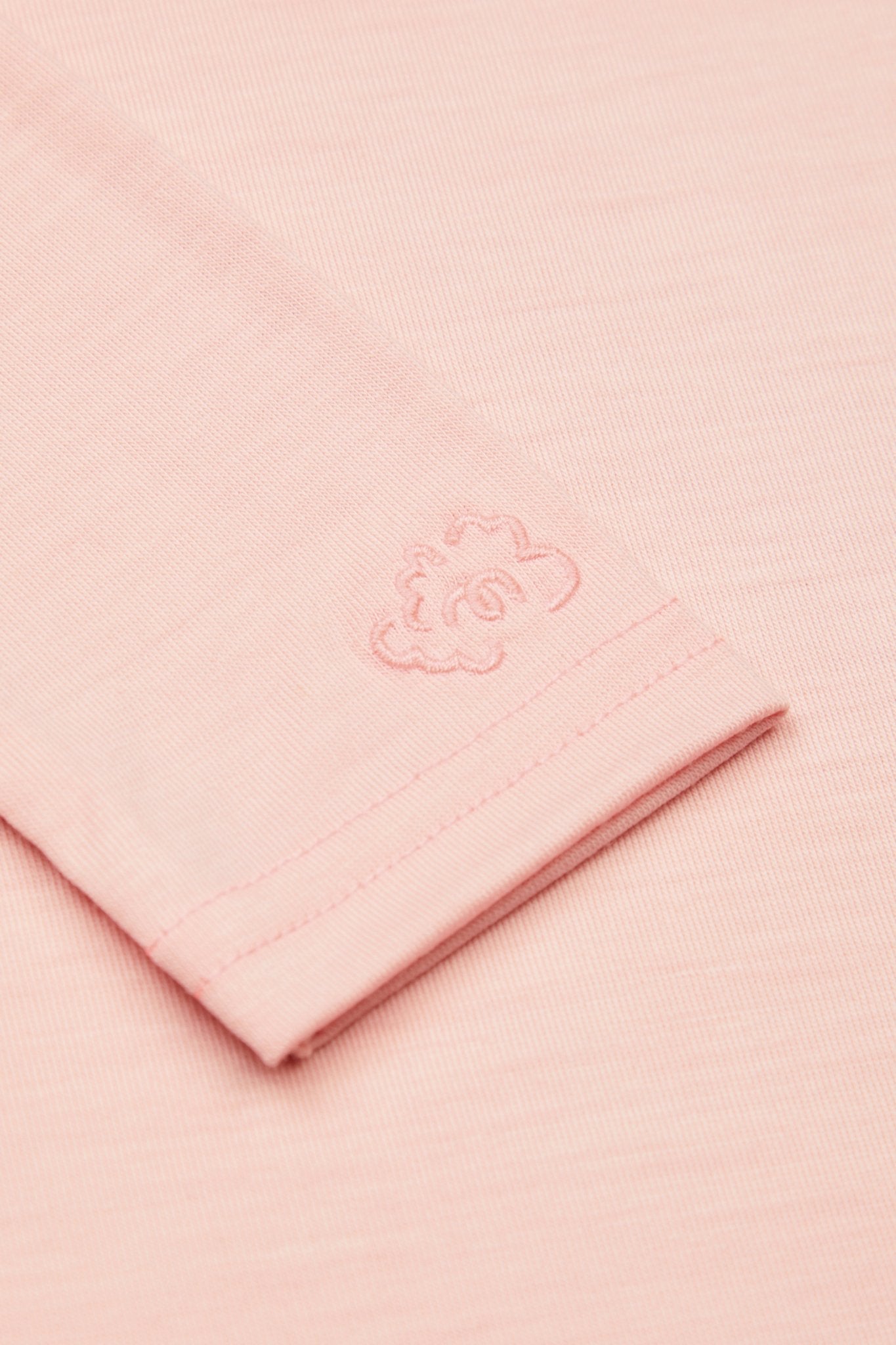 Merino Polo Neck, Pink Peach Blossom
