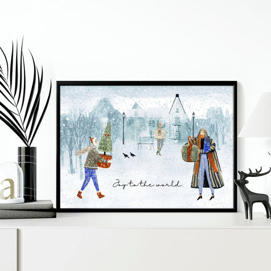 Christmas trees for the wall | wall art print