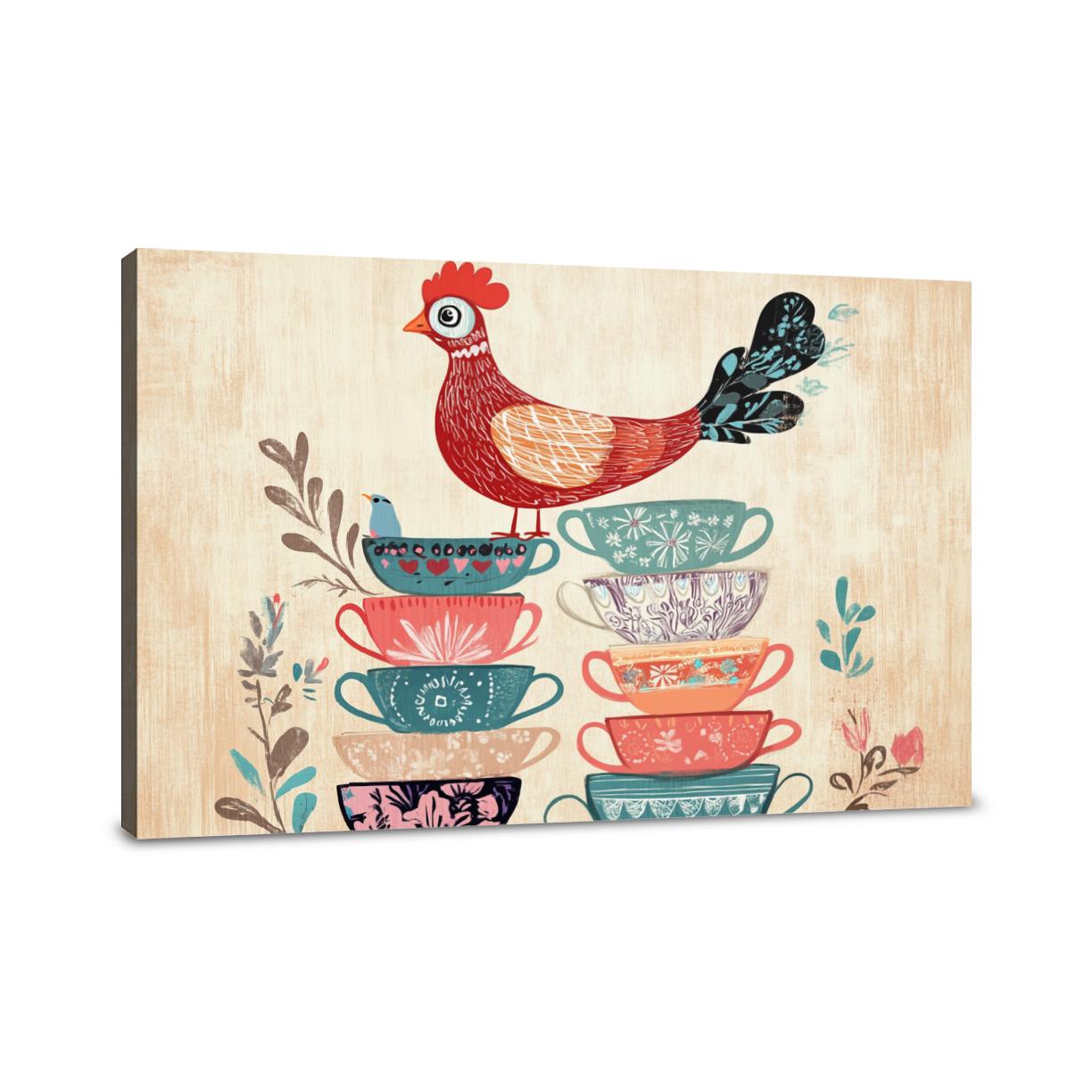 Teacup Hen Canvas