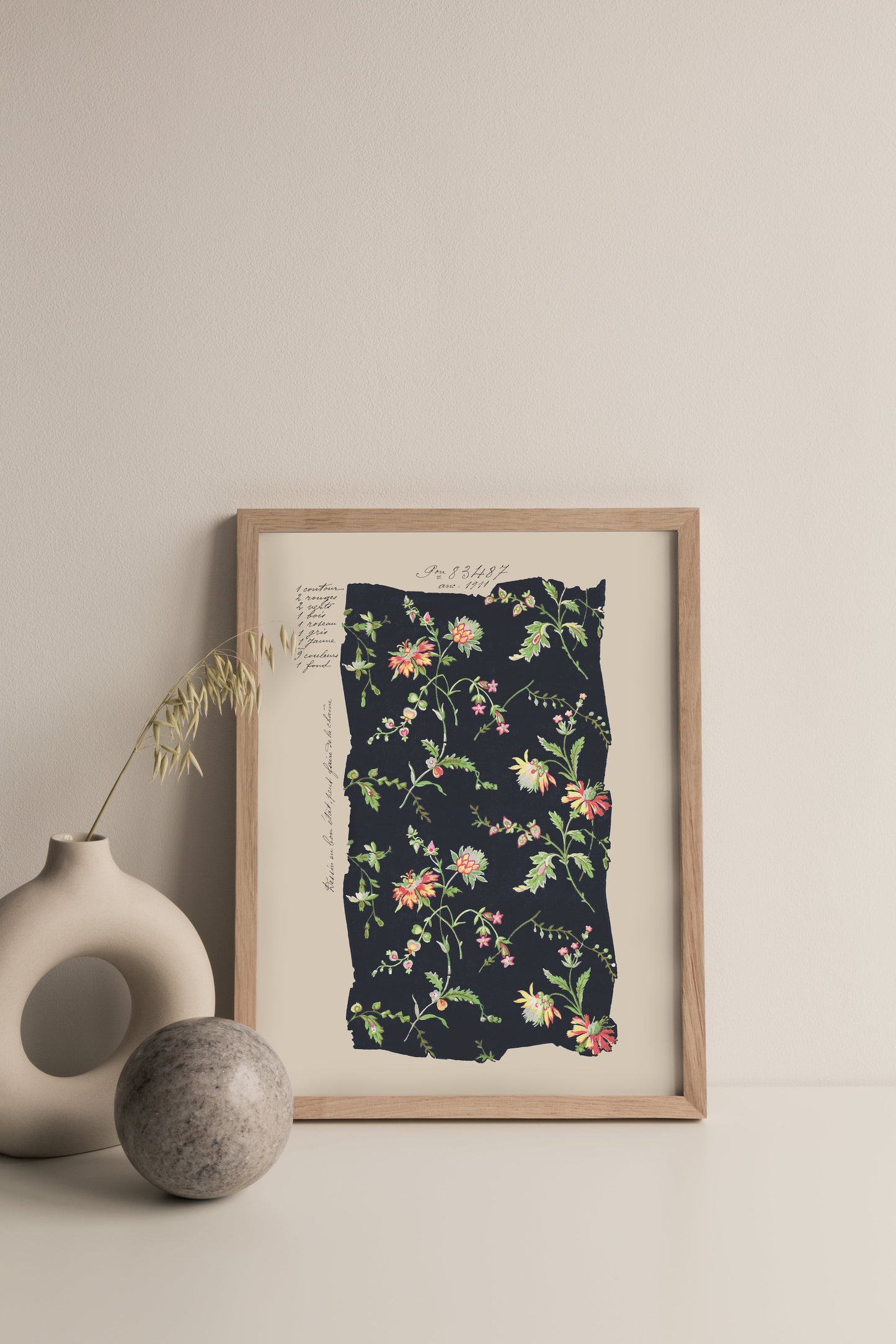 No.016 - Midnight Blooms - Vintage Archive Poster Prints