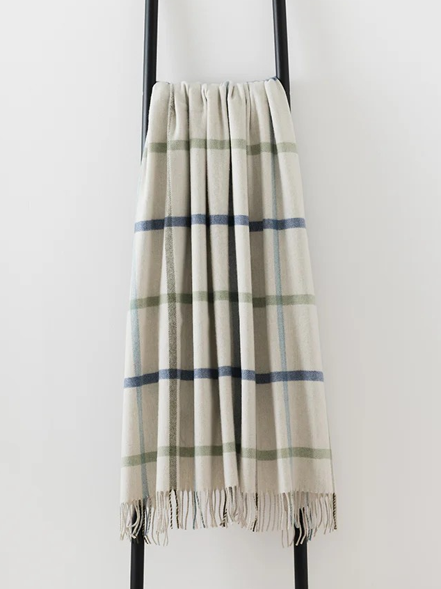 Milton Merino Lambswool Throw - Glade