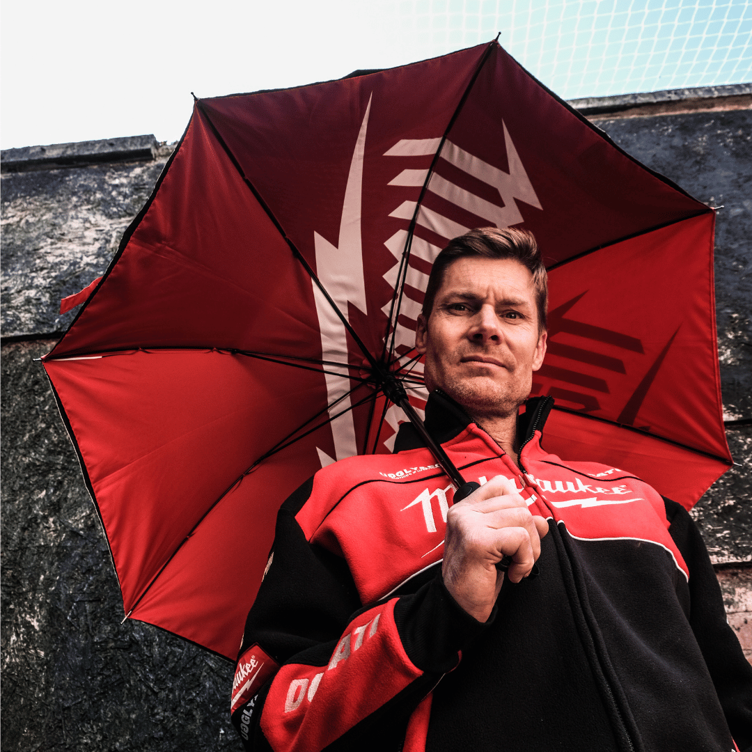 Milwaukee Tools x Ducati Umbrella