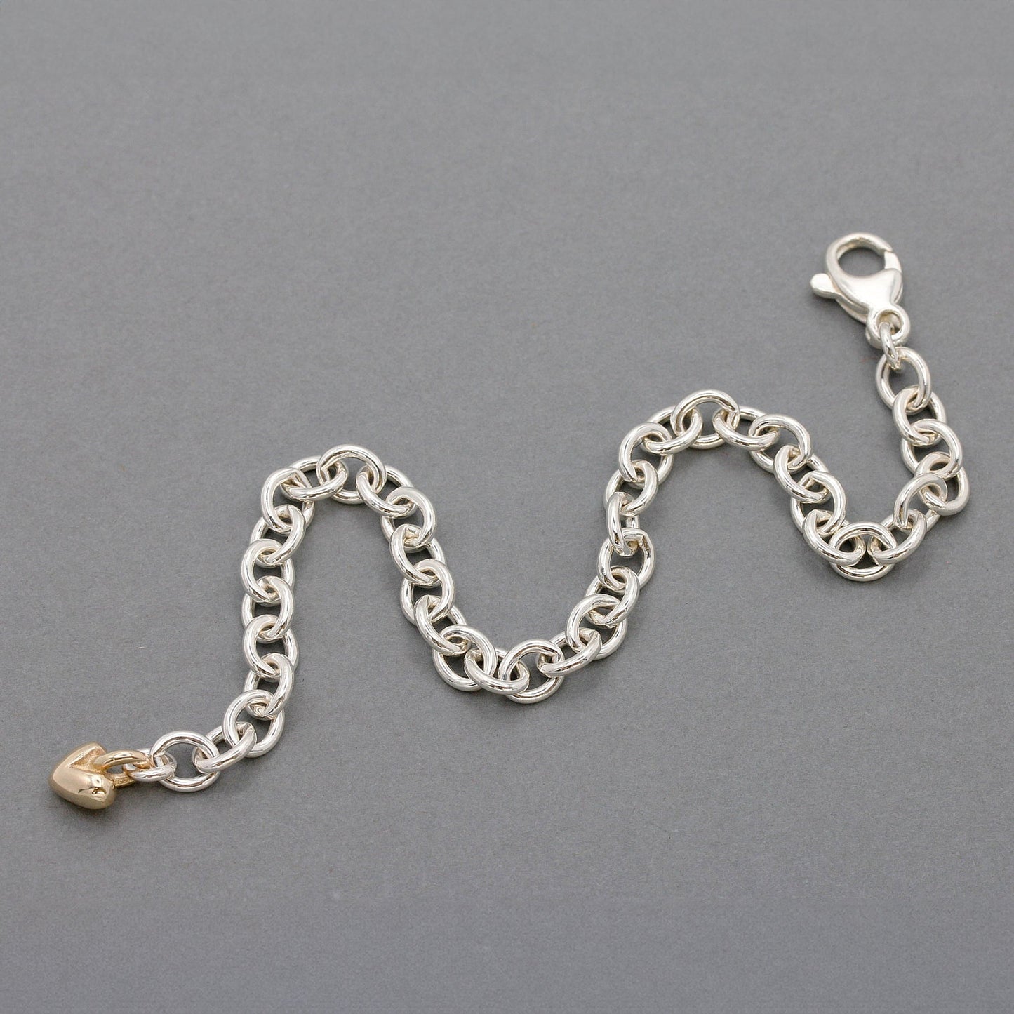 Mini Lifetime Gold Heart Charm Bracelet