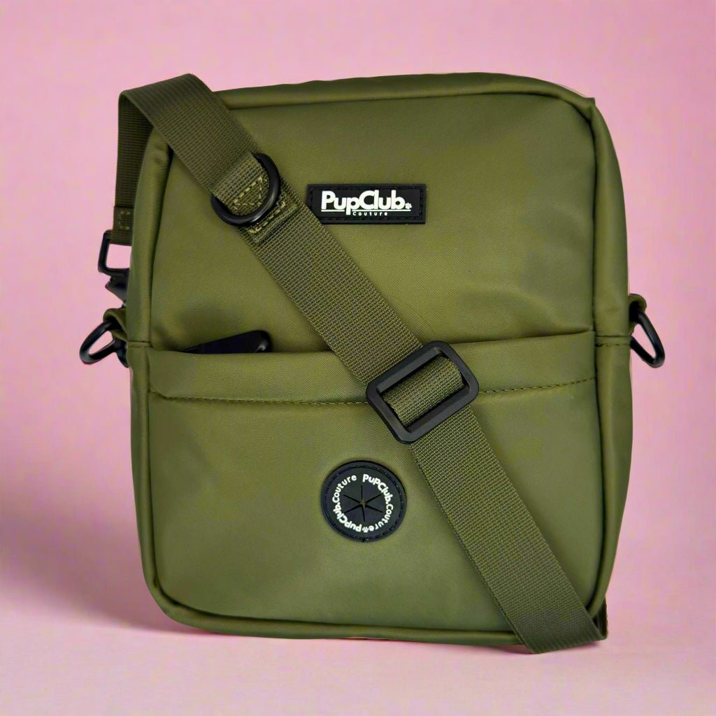 Mini Dog Walking Bag - Khaki Green