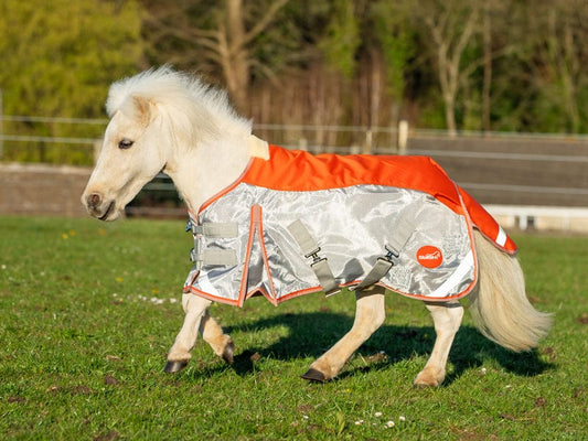 MINI Fly Turnout Combination Rug - Orange/Grey