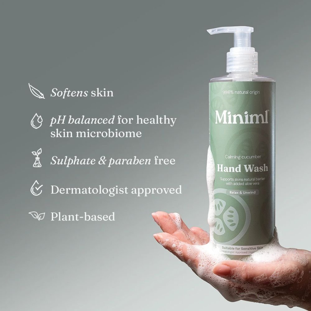 Miniml Cucumber + Aloe Vera Hand Soap 1L Refill | Fresh and Gentle Cleansing