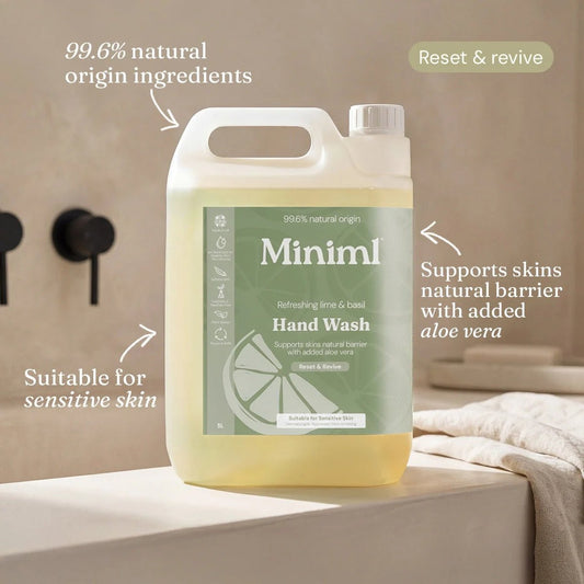 Uplifting Lime & Basil Hand Soap – 5L Refill Gel Cleanser