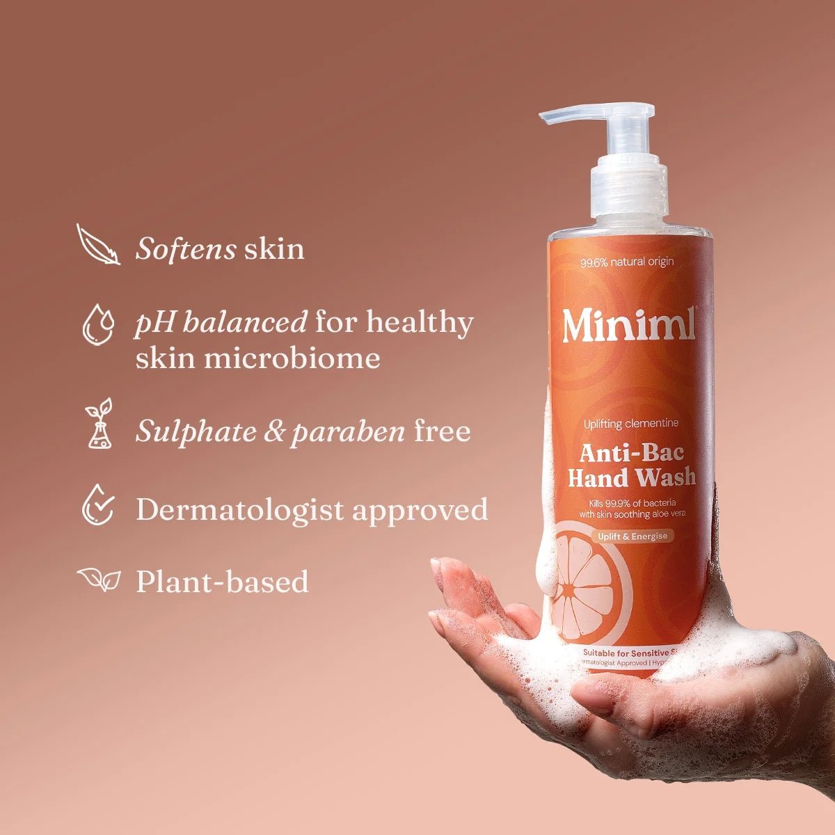 Uplifting Clementine Anti-Bac Hand Soap – 5L Refill Gel Cleanser
