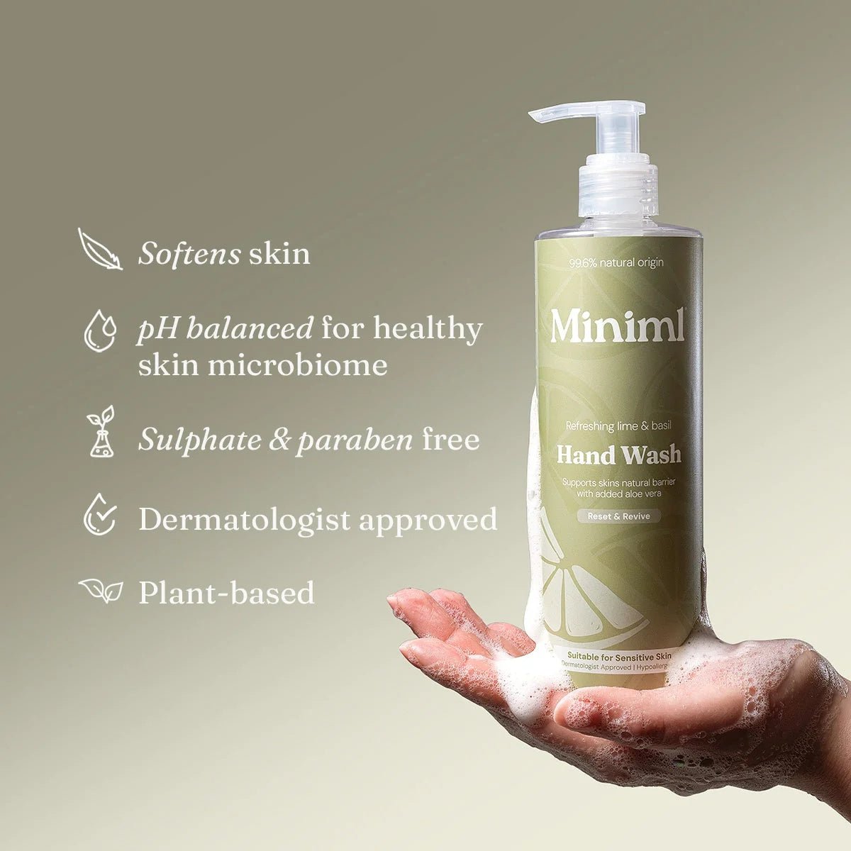 Uplifting Lime & Basil Hand Soap – 5L Refill Gel Cleanser