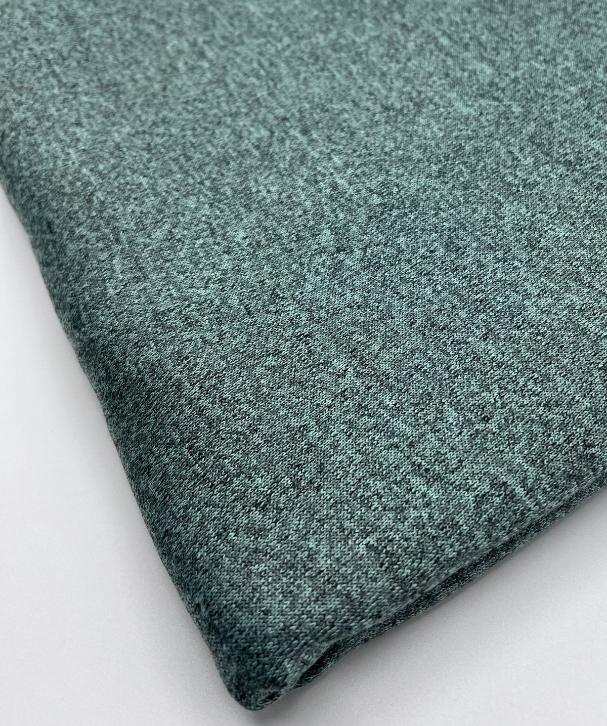 Mint Green Melange Knit Stretch Fabric