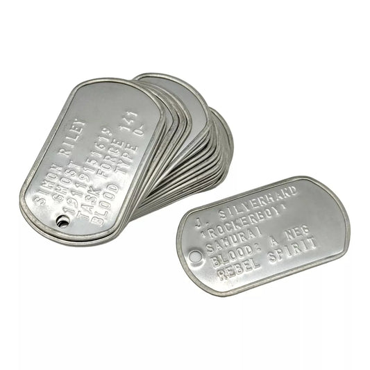 MISPRINTED Dog Tag. Single US SPEC DOG TAG ONLY UK SELLER