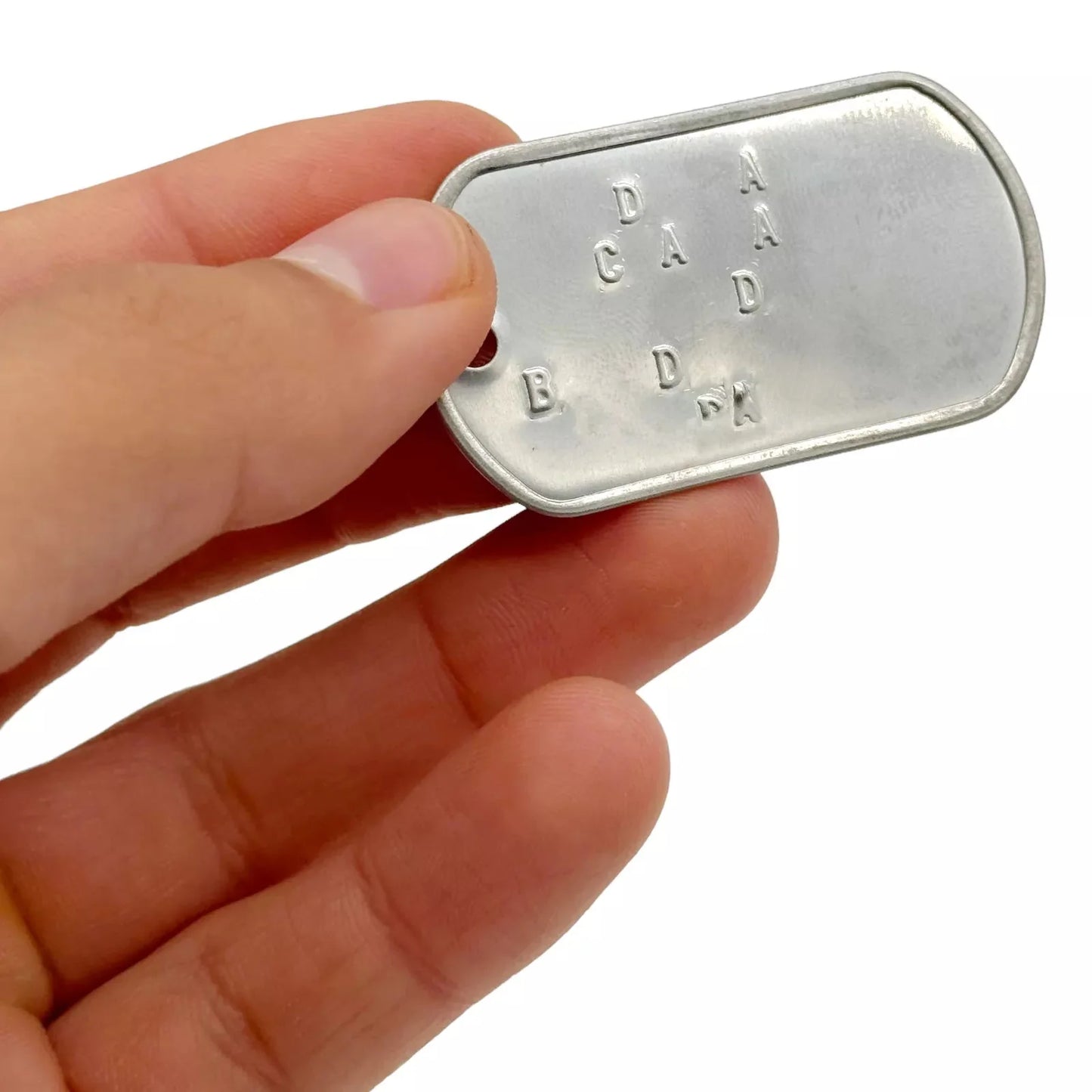 MISPRINTED Dog Tag. Single US SPEC DOG TAG ONLY UK SELLER