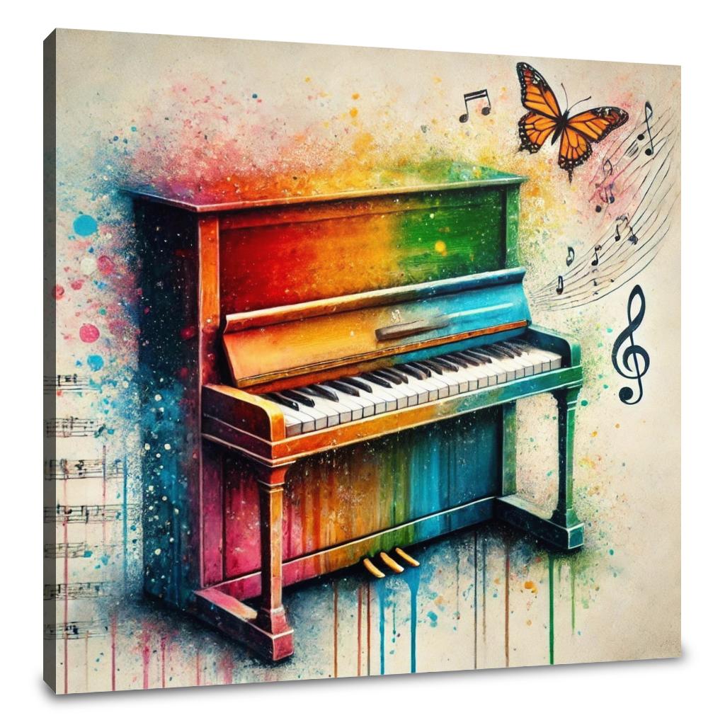 Vibrant Musical Symphony Canvas