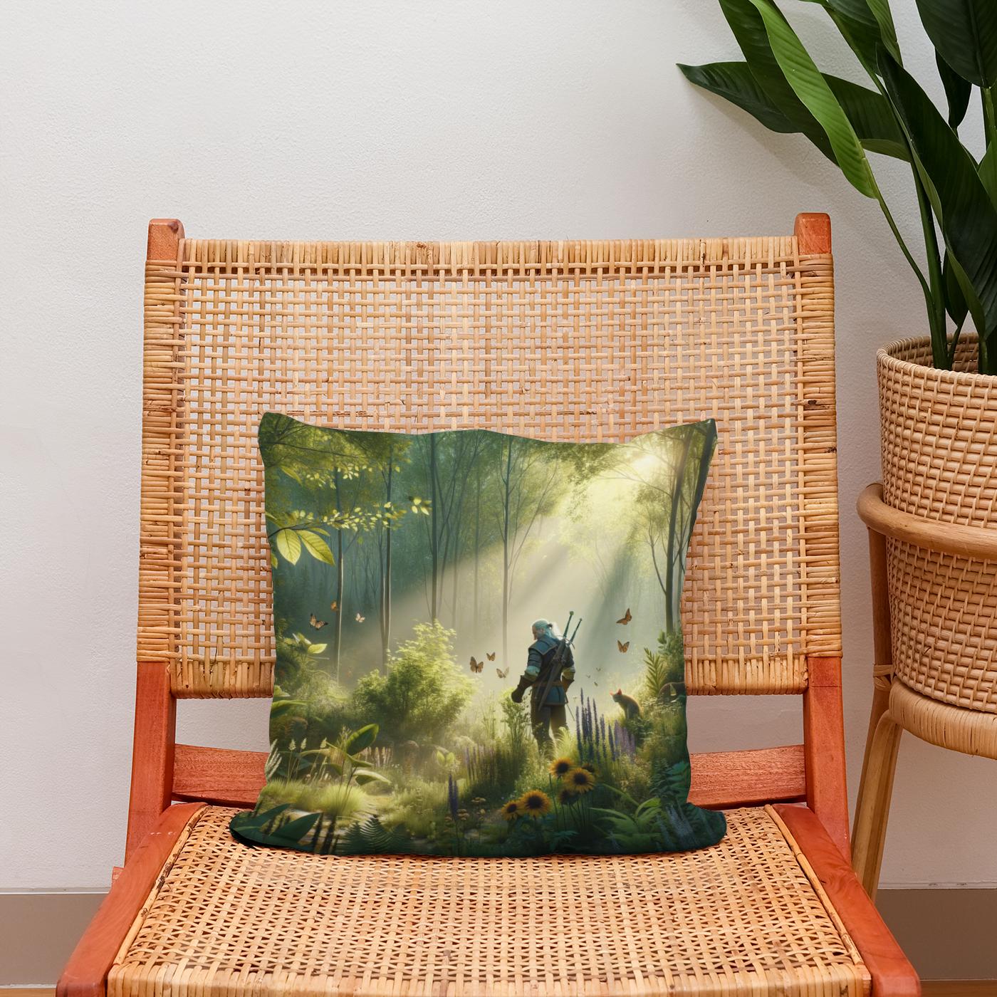 Whispering Forest Cotton Cushion