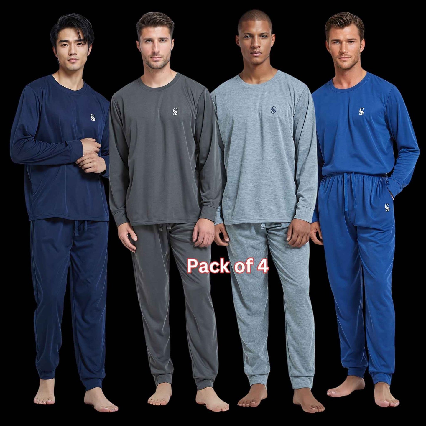 High-Quality Men's Pyjama Set in Soft Brushed Fabric
