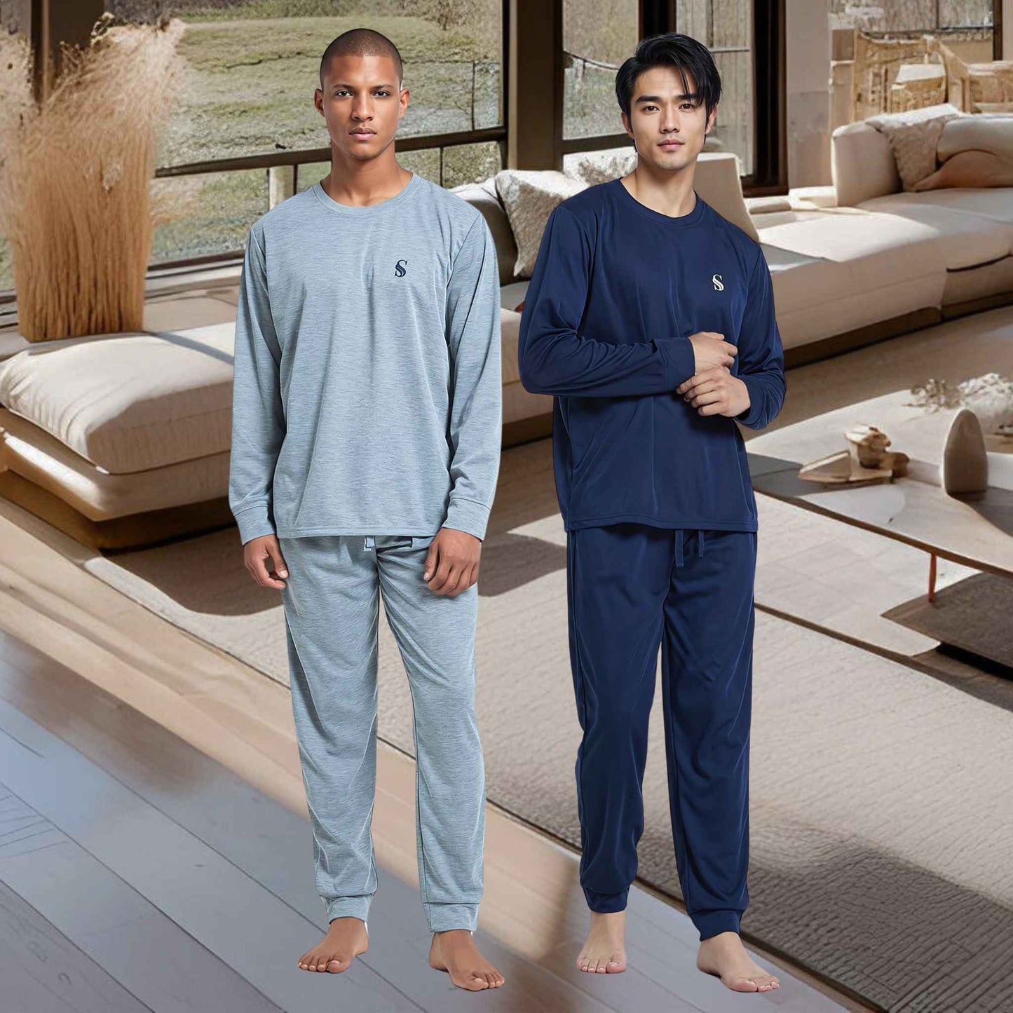Ultimate Comfort Men's Pyjama Set Featuring Siro Spinning Tech for Maximum Relaxation