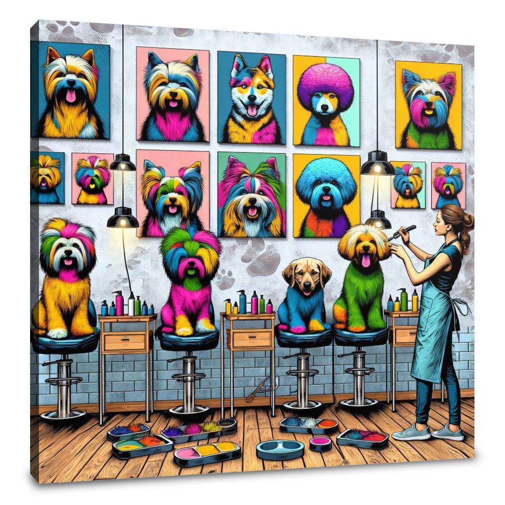 Pop Art Paws Canvas
