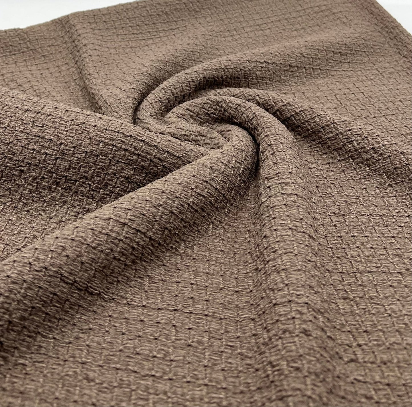 Mocha Nacho Soft Textured Stretch Fabric