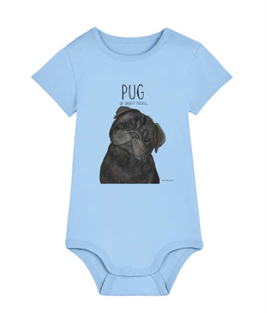 Snorty Potato Baby Bodysuit – For Your Little Pug Lover!